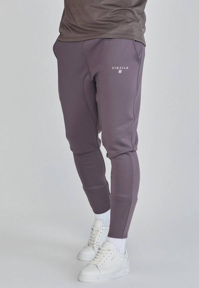 Siksilk Sweathose SikSilk Herren Graue Essentials Poly Jogginghose von Siksilk