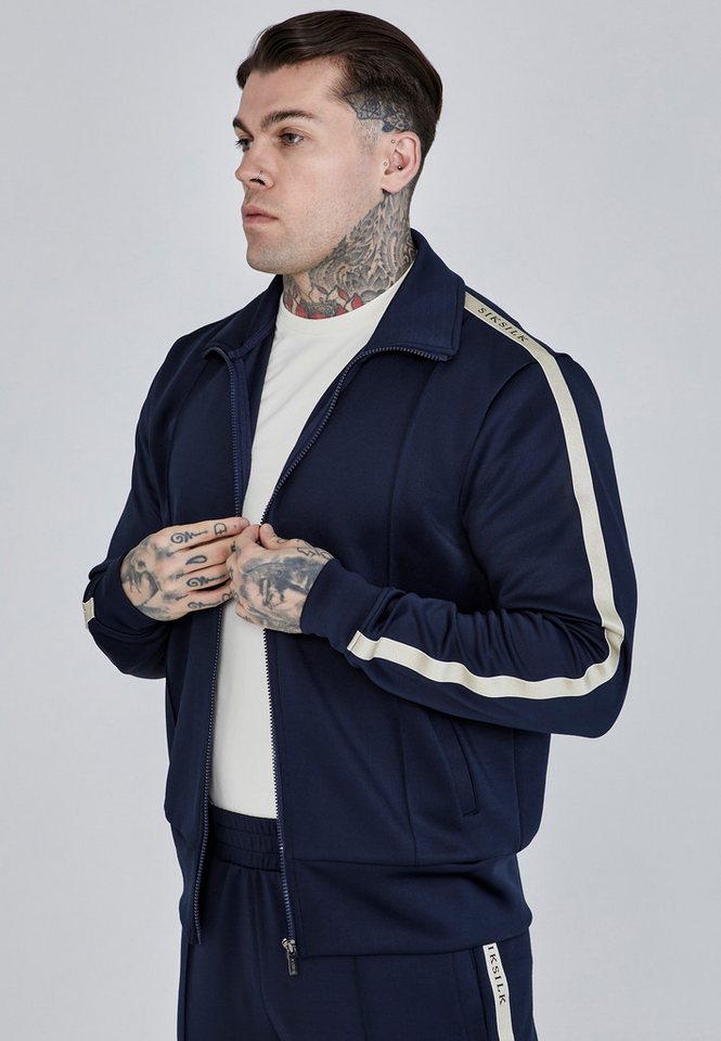 Siksilk Sweatjacke SikSilk Herren Marineblaue Trainingsjacke von Siksilk