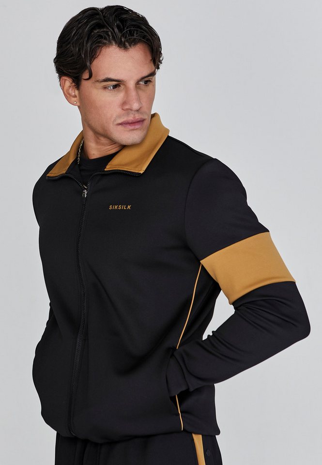 Siksilk Sweatjacke SikSilk Herren Schwarze Trainingsjacke von Siksilk