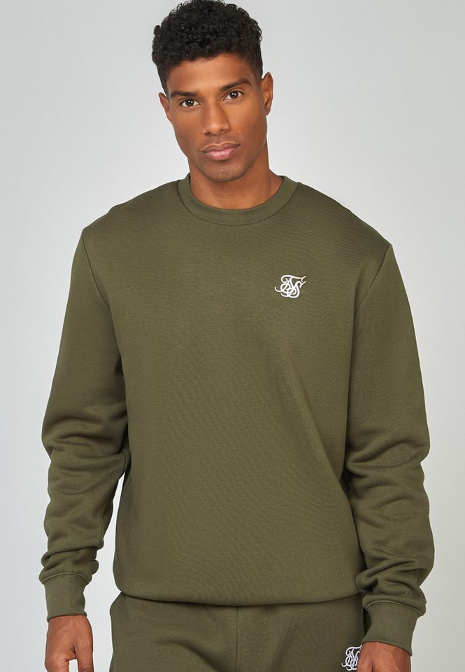 Siksilk Sweatshirt SikSilk Herren Khaki Essential Sweatshirt von Siksilk
