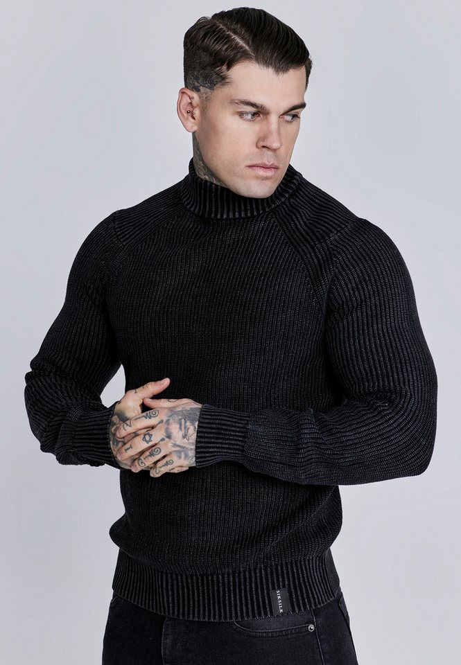 Siksilk Sweatshirt SikSilk Herren Pullover mit hohem Kragen von Siksilk