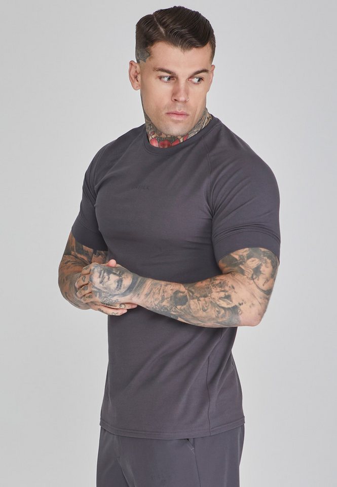 Siksilk T-Shirt SikSilk Herren Dunkelgraues Smart T-Shirt von Siksilk