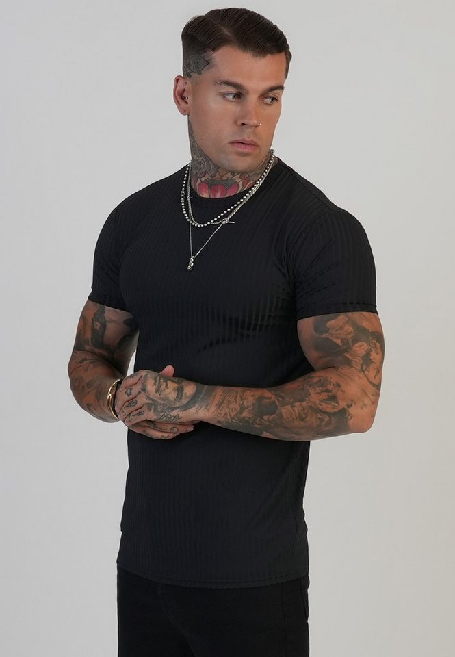 Siksilk T-Shirt SikSilk Herren Muscle Fit T-Shirt Siksilk T-Shirt SikSilk Herren Muscle Fit T-Shirt von Siksilk
