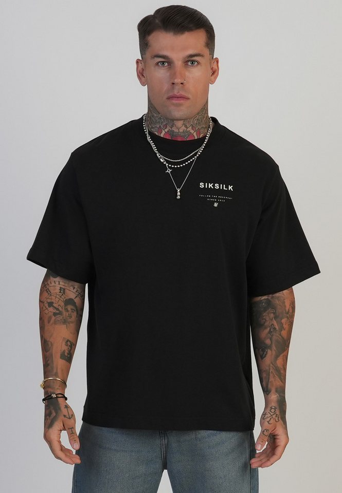 Siksilk T-Shirt SikSilk Herren T-Shirt mit Grafik von Siksilk