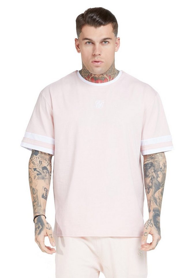 Siksilk T-Shirt SikSilk T-Shirt Herren RAGLAN SWEATER SS-15412 Cloudy Pink von Siksilk