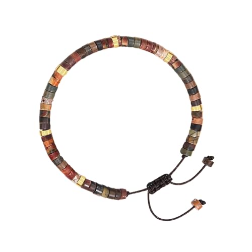 Sikweny Heilsteine Armband Handgewebt Perlenarmband Damen Bohemien Edelstein Armband Mit Verpackungsbox für Halloween Neuer Job Jahrestag Muttertag Weihnachten Thanksgiving Schulabschluss von Sikweny