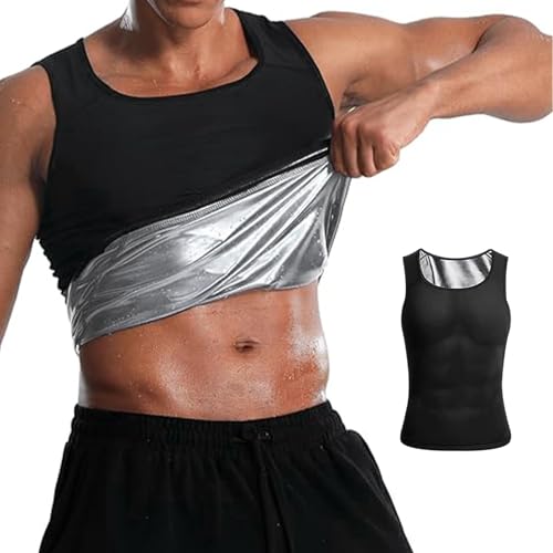 Sikweny Schwitzanzug Herren Rückenstütze Saunaanzug Herren Komfortables Design Schwitzanzug Damen Komfortables Design Verwendet für Übung Yoga Fitness Laufen Gartenarbeit Heim-Fitnessstudio von Sikweny