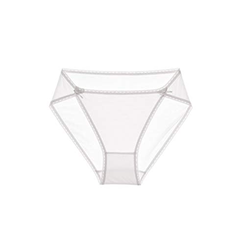 SilRiver Damen 100% Seiden Komfortable Höschen Unterwaesche Seide Slips (Weiß,X-Large) von SilRiver