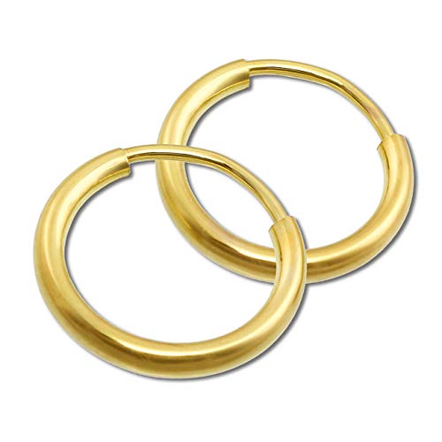 GoldDream Gold Ohrring Creolen 13mm Simply Echtschmuck 333 Gelbgold GDO00013Y Gold Creole von SilberDream