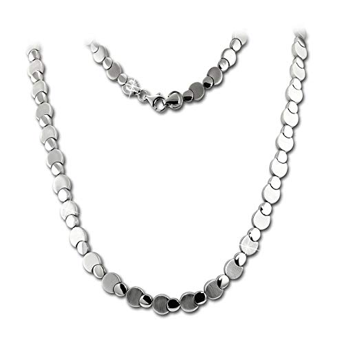 SilberDream 925 Sterling Silber Collier Circles Schmuck 44,5cm Silber D2SDK474J EIN Geschenk zu Weihnachten, Geburtstag, Valentinstag für die Frau von SilberDream