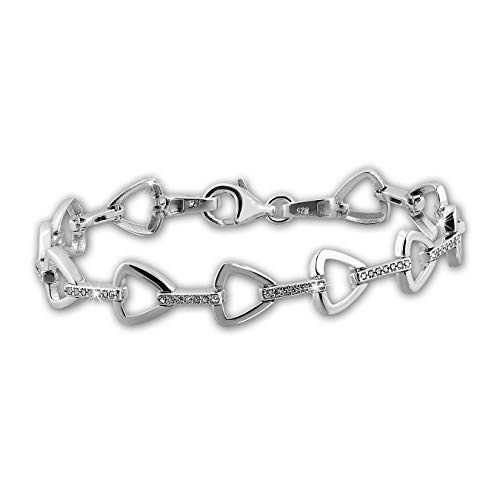 SilberDream 925er Sterling Silber Armband Dreieck 18.7cm Damen Schmuck D2SDA470W ein schönes Geschenk zu Weihnachten, Geburtstag, Valentinstag für die Frau von SilberDream