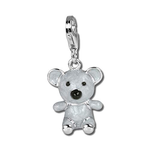 SilberDream Anhänger Charm Koala groß grau 925er Silber Emaille D2FC608 EIN schönes Geschenk zu Weihnachten, Geburtstag, Valentinstag für die Frau von SilberDream