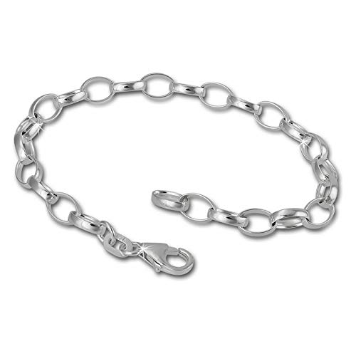 SilberDream Charmskette silber Charms Fußschmuck 28cm 925 Sterling Silber FC0111 Silber Charmsschmuckkette von SilberDream