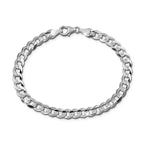 SilberDream Armband Panzerkette 925 Silber 19cm poliert Damen Herren D2SDA2499J ein schönes Geschenk zu Weihnachten, Geburtstag, Valentinstag für die Frau, für den Mann von SilberDream