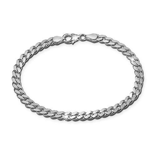 SilberDream Armband Panzerkette 925er Silber 21cm poliert Damen Herren D2SDA2311J ein schönes Geschenk zu Weihnachten, Geburtstag, Valentinstag für die Frau, für den Mann von SilberDream