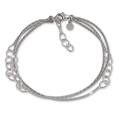 SilberDream Armschmuck 18-21cm Silber Armband Ringe Damen Silber SDA1178J Silber Armband SilberDream Armschmuck 18-21cm Silber Armband Ringe Damen Silber SDA1178J Silber Armband von SilberDream