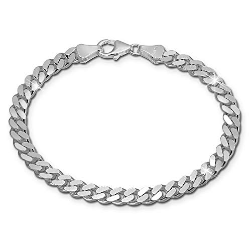 SilberDream Armschmuck 19cm silber Armband Panzer Damen Herren Silber SDA2419J Silber Armband von SilberDream