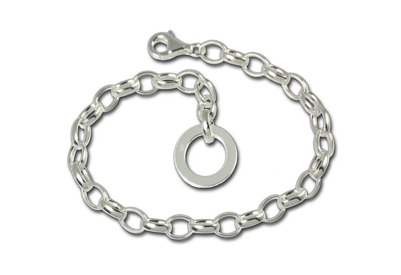 SilberDream Charm-Armband FC07XA SilberDream Charmsarmband für Silber Charms (Charmsarmbänder), Charmsarmband, 925 Sterling Silber, Farbe: silber, Made-In Germany von SilberDream