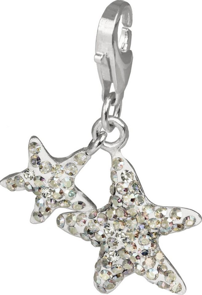 SilberDream Charm-Einhänger SilberDream Charm Seesterne Aurora, Charmsanhänger Seesterne Aurora, 925 Sterling Silber, Farbe: weiß im P von SilberDream