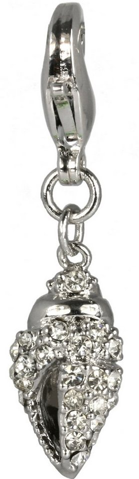 SilberDream Charm-Einhänger SilberDream weiß Charm Muschel, Charmsanhänger Muschel, 925 Sterling Silber, Farbe: weiß von SilberDream