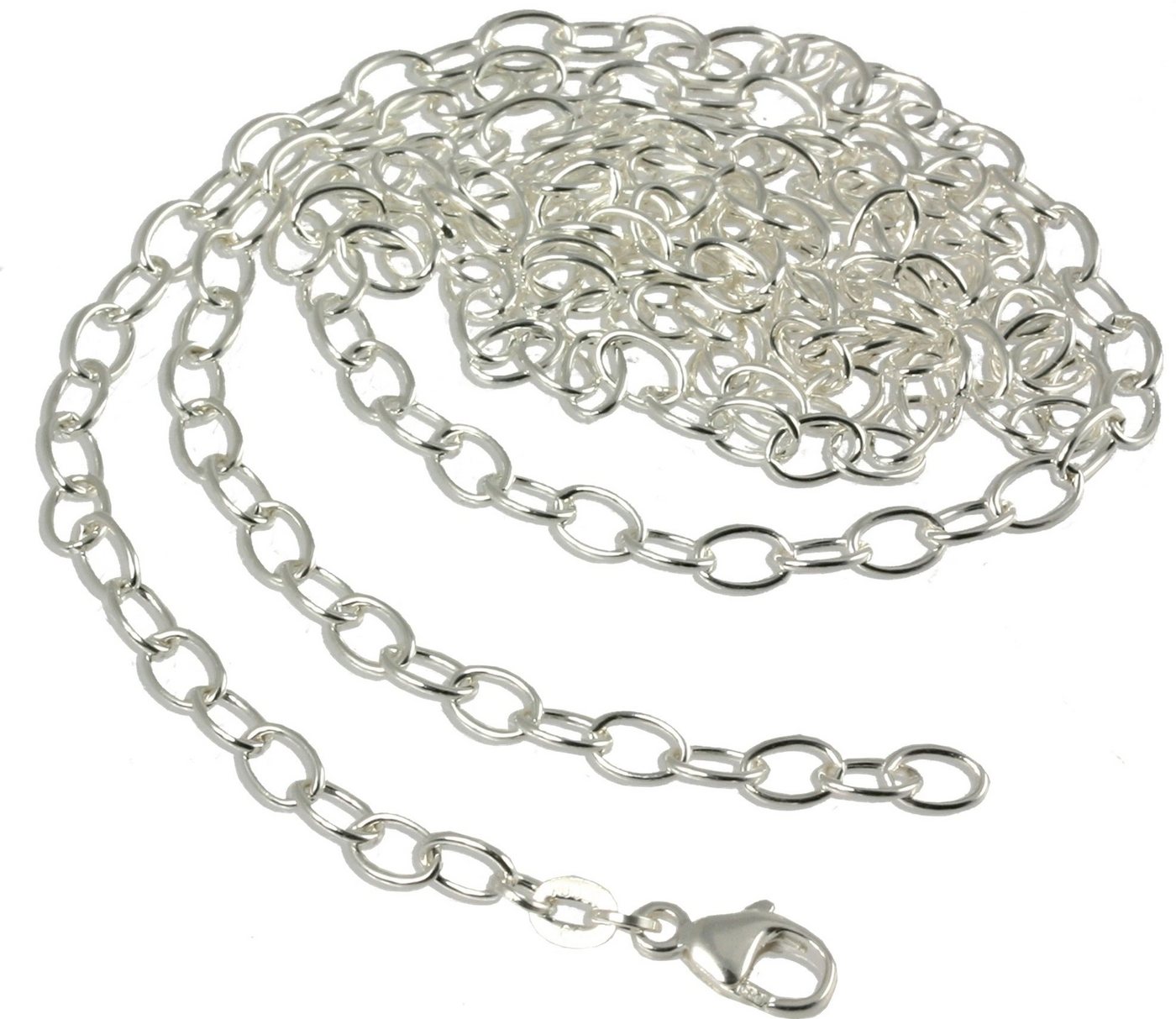 SilberDream Charm-Kette SilberDream Charmskette Charms Halsschmuck (Charmskette), Charmsketten ca. 70cm, 925 Sterling Silber, Farbe: silber, Made-In Ger von SilberDream