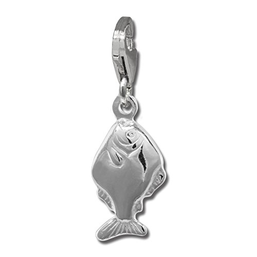 SilberDream Charm Schmuck 925 Echt Silber Armband Anhänger Fisch FC866J Silber Charmsschmuckanhänger von SilberDream