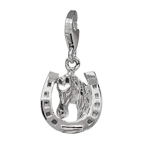 SilberDream Charm Schmuck 925 Echt Silber Armband Anhänger Hufeisen FC726I Silber Charmsschmuckanhänger von SilberDream