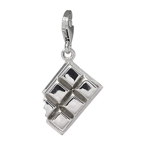 SilberDream Charm Schmuck 925 Echt Silber Armband Anhänger Schokolade FC723I Silber Charmsschmuckanhänger von SilberDream