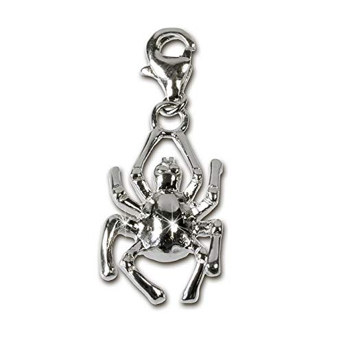 SilberDream Charm Schmuck 925 Echt Silber Armband Anhänger Spinne FC4103 Silber Charmsschmuckanhänger von SilberDream