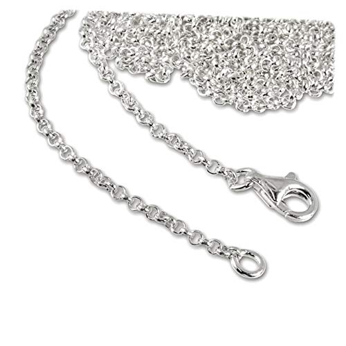 SilberDream Charmskette 55cm 925 Sterling Silber Charms Halsschmuck D3FC002955-1 Silber Charmsschmuck für die Frau von SilberDream