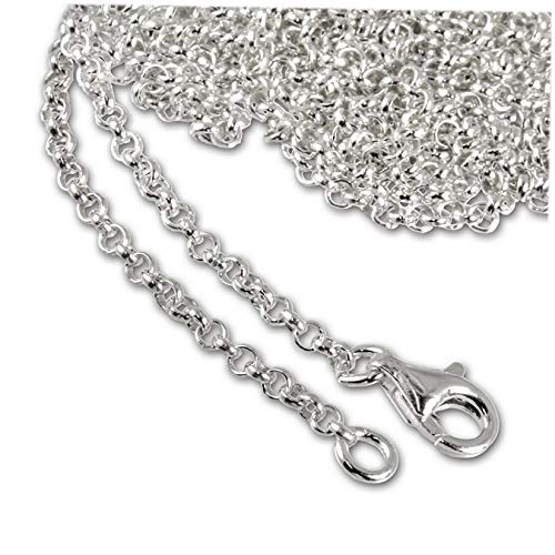 SilberDream Charmskette Charms Halsschmuck Kette 50cm 925 ECHT Silber FC00285-1 Silber Charmsschmuckkette von SilberDream