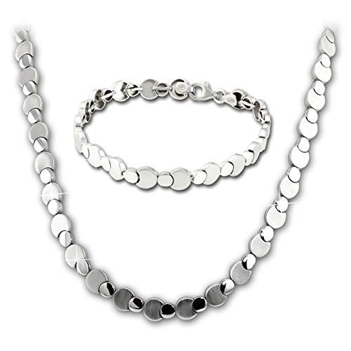 SilberDream Circles Collier und Armband Damen Schmuck-Set 925er Silber SDS474J Silber Schmuckset von SilberDream