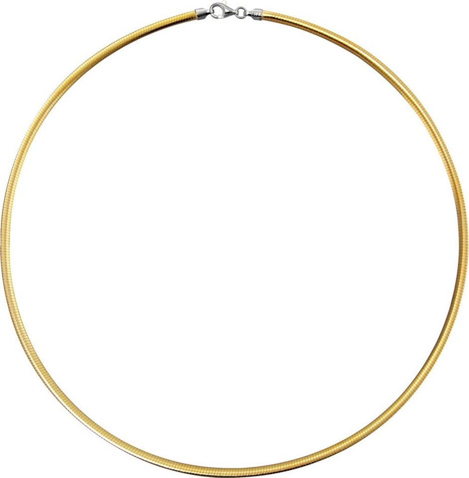 SilberDream Collier SilberDream Muster Collier silber gold, Colliers (Muster) ca. 45cm, 925 Sterling Silber, vergoldet (Gelbgold 3 von SilberDream