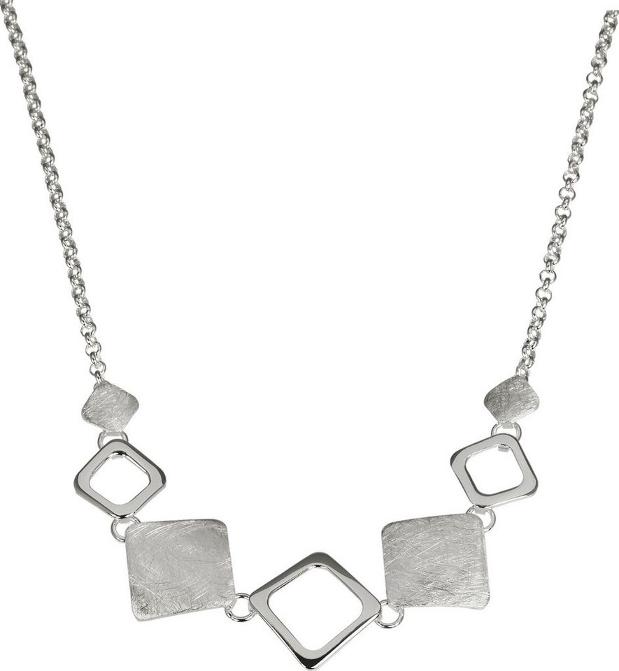 SilberDream Collier SDK4900JX SilberDream Designauswahl Halsketten, Colliers (Karo) ca. 45cm, 925 Sterling Silber, Farbe: silber von SilberDream