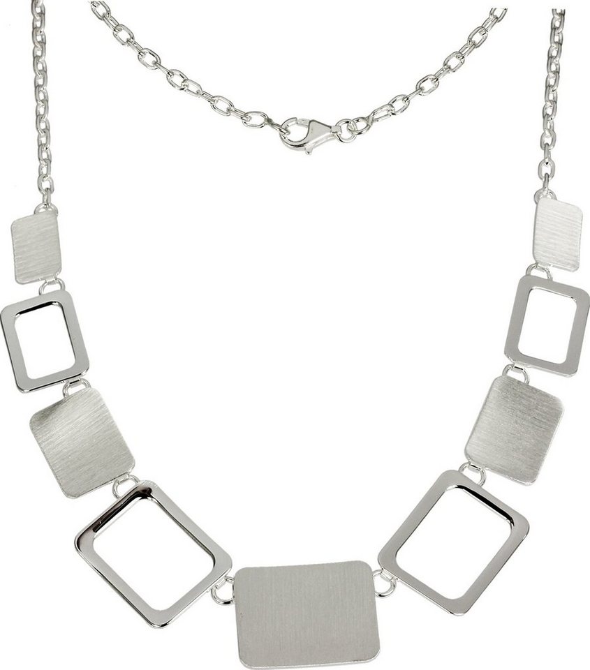 SilberDream Collier SDK4900JX SilberDream Designauswahl Halsketten, Colliers (Square) ca. 45cm, 925 Sterling Silber, Farbe: silber von SilberDream