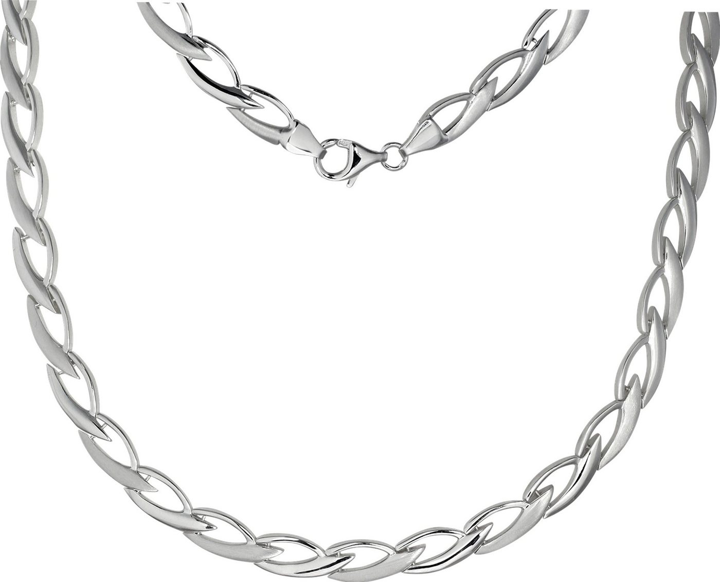 SilberDream Collier SDK4902JX SilberDream Designauswahl Halsketten, Colliers (Zopf) ca. 44,5cm, 925 Sterling Silber, Farbe: silber von SilberDream