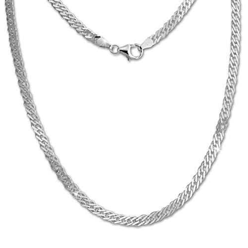 SilberDream Collier silber Damen Schmuck 45cm Panzerkette 925 Silber SDK26745J Silber Collier von SilberDream