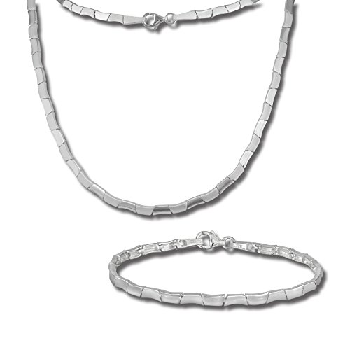 SilberDream Collier & Armband glanz Silber Schmuck Set für Damen SDS427 Silber Schmuckset von SilberDream