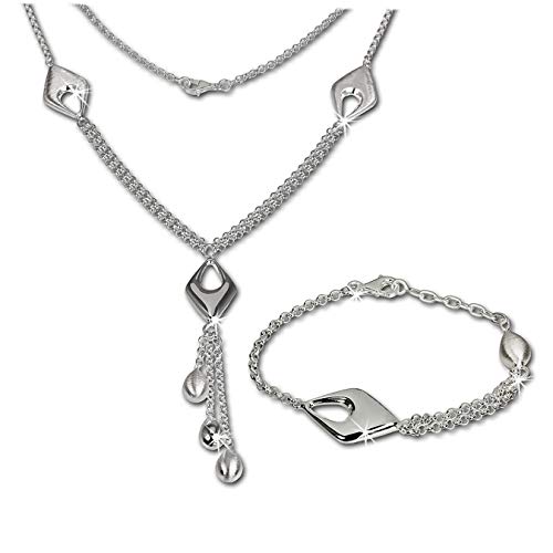 SilberDream Collier & Armband matt Drop Silber Schmuck Set für Damen SDS413 Silber Schmuckset SilberDream Collier & Armband matt Drop Silber Schmuck Set für Damen SDS413 Silber Schmuckset von SilberDream