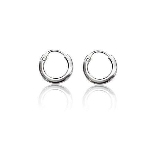 SilberDream Ohrringe 10mm für Damen Herren 925 Silber Creolen klein SDO8711 Silber Creole von SilberDream