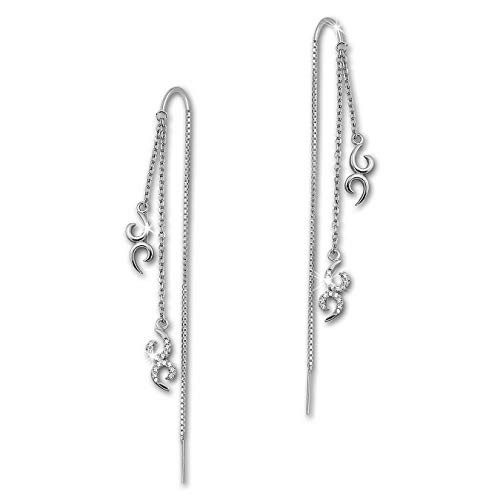 SilberDream weiß Ornament Ohrringe Zirkonia 925 Silber Damen Ohrhänger GSO440W Silber Ohrhänger SilberDream weiß Ornament Ohrringe Zirkonia 925 Silber Damen Ohrhänger GSO440W Silber Ohrhänger von SilberDream