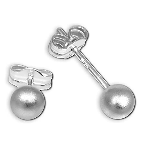 SilberDream Damen Ohrstecker Ohrringe Kugel aus 925 Silber silber SDO5544 Silber Ohrstecker von SilberDream