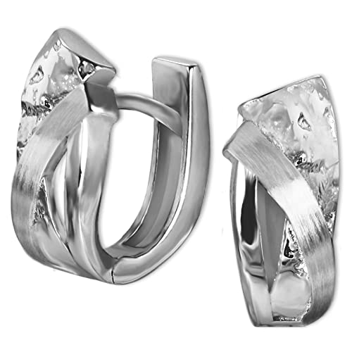 SilberDream Damenschmuck Triple Ohrringe 925 Sterling Silber Creolen SDO4404O Silber Creole von SilberDream