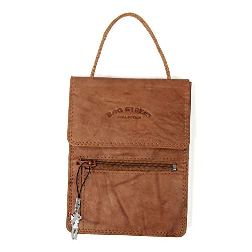 SilberDream DrachenLeder Herren Damen Portemonnaie Geldbörse Etui braun Leder 10x1x14 OTJ503C Leder Brustbeutel von SilberDream