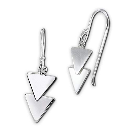 SilberDream Dreiecke Ohrringe 925 Echt Silber Damen Ohrhänger Schmuck SDO8809J Silber Ohrhänger von SilberDream