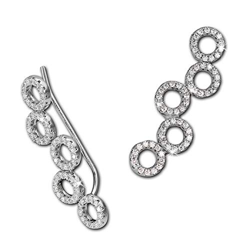 SilberDream Ear Cuff Circle Zirkonia Ohrringe Ohrklemme 925 Silber GSO424W von SilberDream