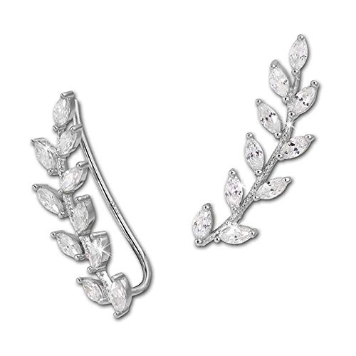 SilberDream Ear Cuff Ranke Zirkonia Ohrringe Ohrklemme 925 Silber GSO429W von SilberDream