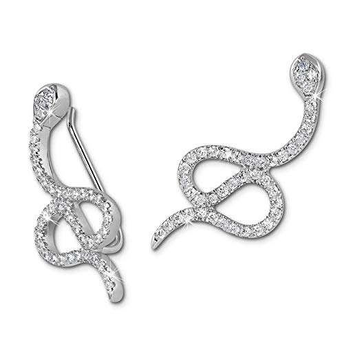 SilberDream Ear Cuff Schlange Ohrring Ohrklemme 925 Sterling Silber Damen-Schmuck GSO452W von SilberDream