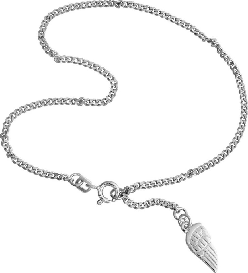 SilberDream Fußkette mit Anhänger SilberDream Fußkette silber für Damen 925, Damen Fußkette Flügel aus 925 Sterling Silber, Farbe: silber von SilberDream