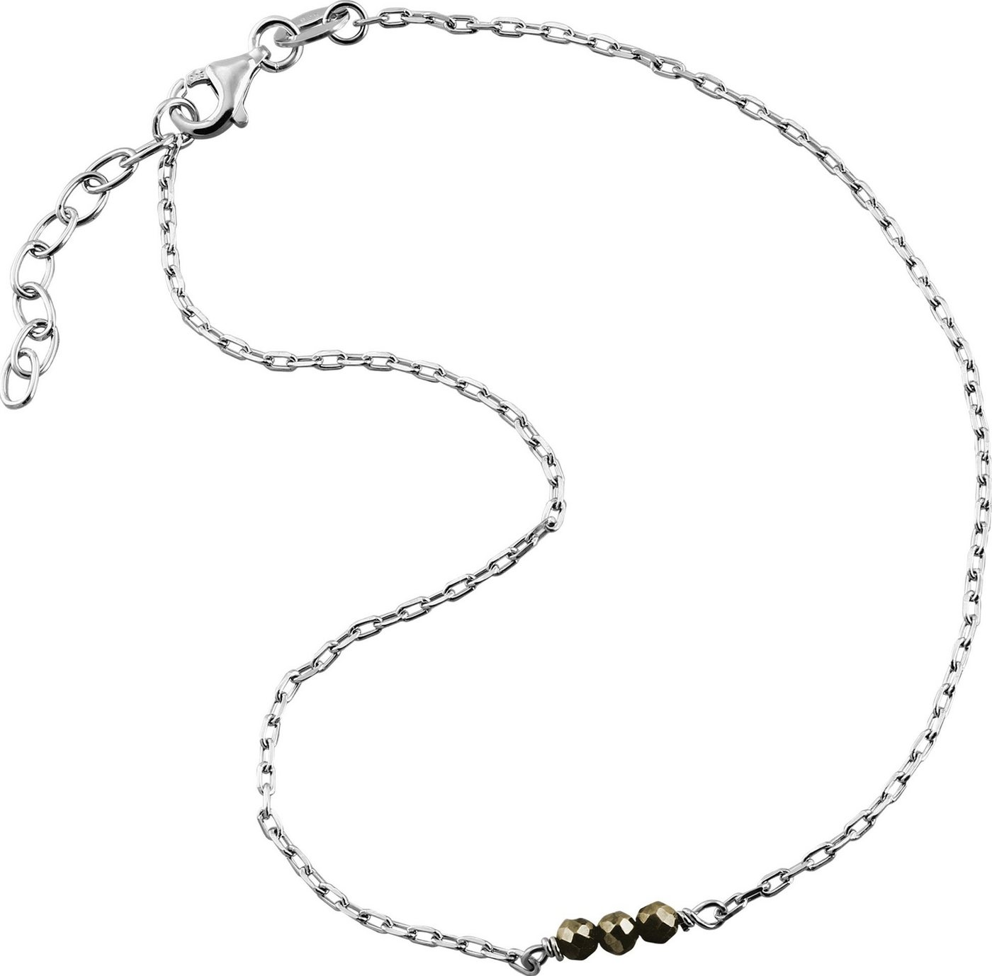 SilberDream Fußkette mit Anhänger SilberDream Perlen Fußkette Damen grau, Damen Fußkette Perlen aus 925 Sterling Silber, Farbe: grau, silber von SilberDream